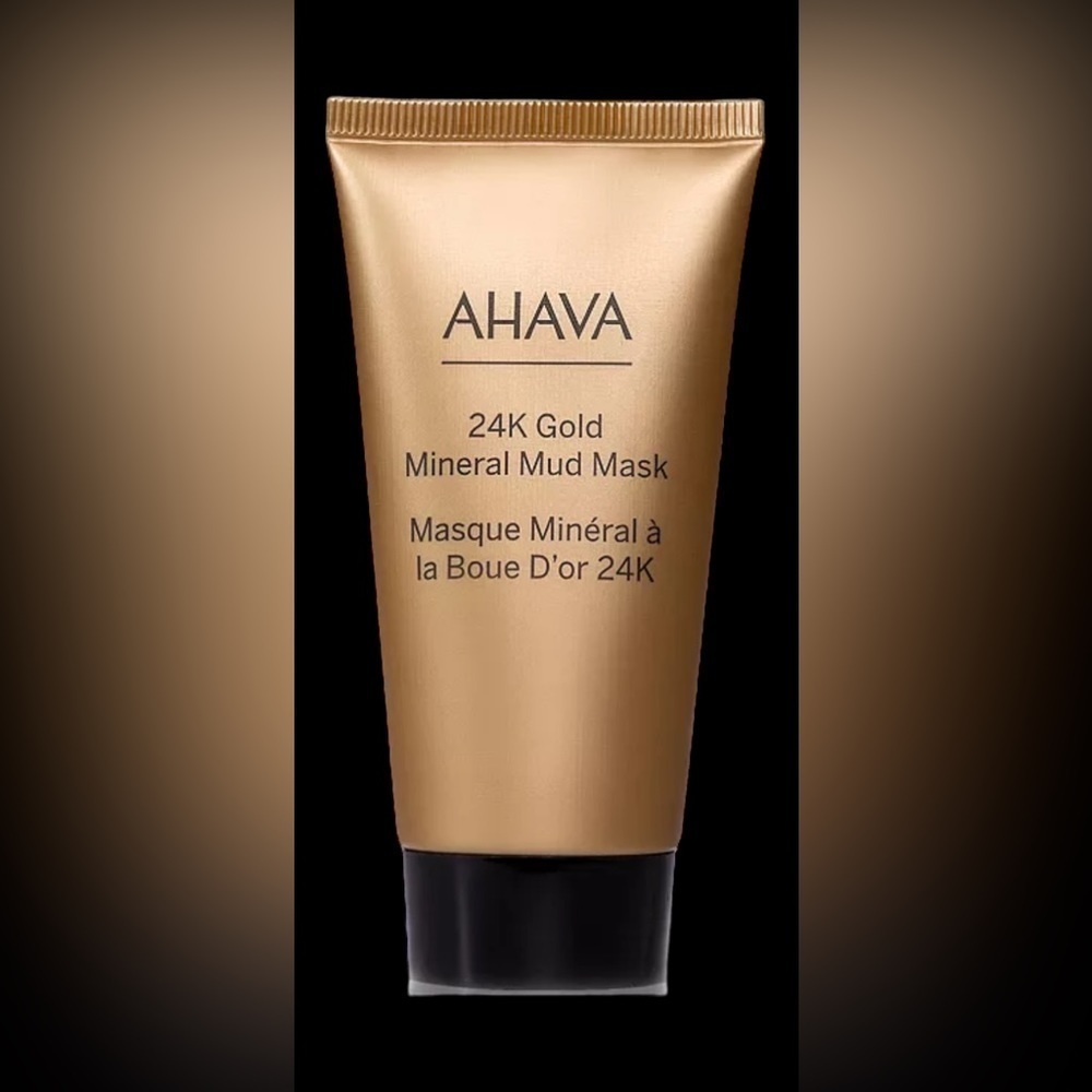 AHAVA 24k gold vegan mineral mud mask 50 ml / 1.8fl oz brand new NWT skincare